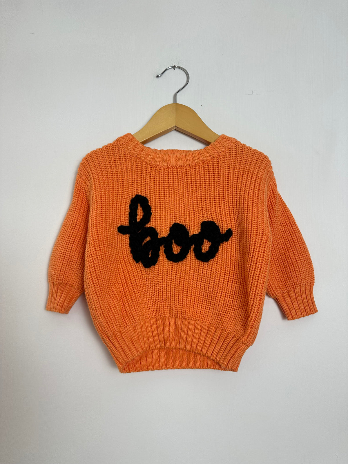 RTS 3-6 mo orange- “boo”