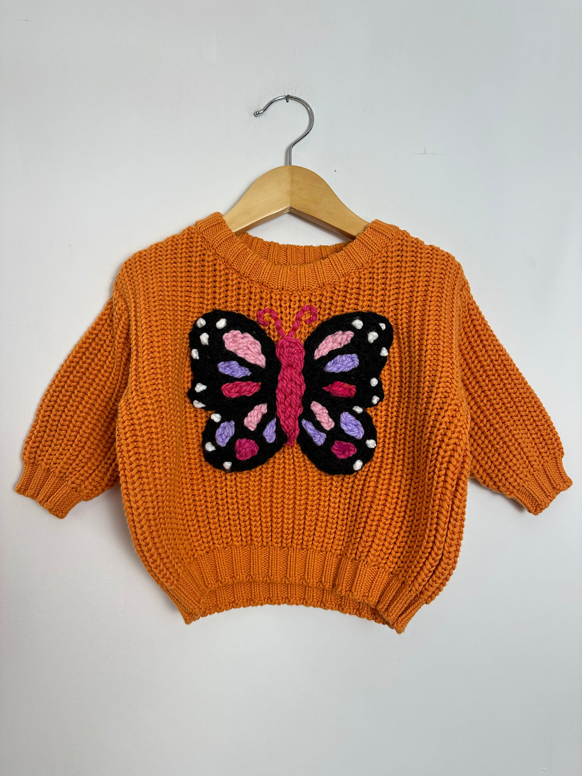 RTS 0-3 mo Spice sweater- butterfly