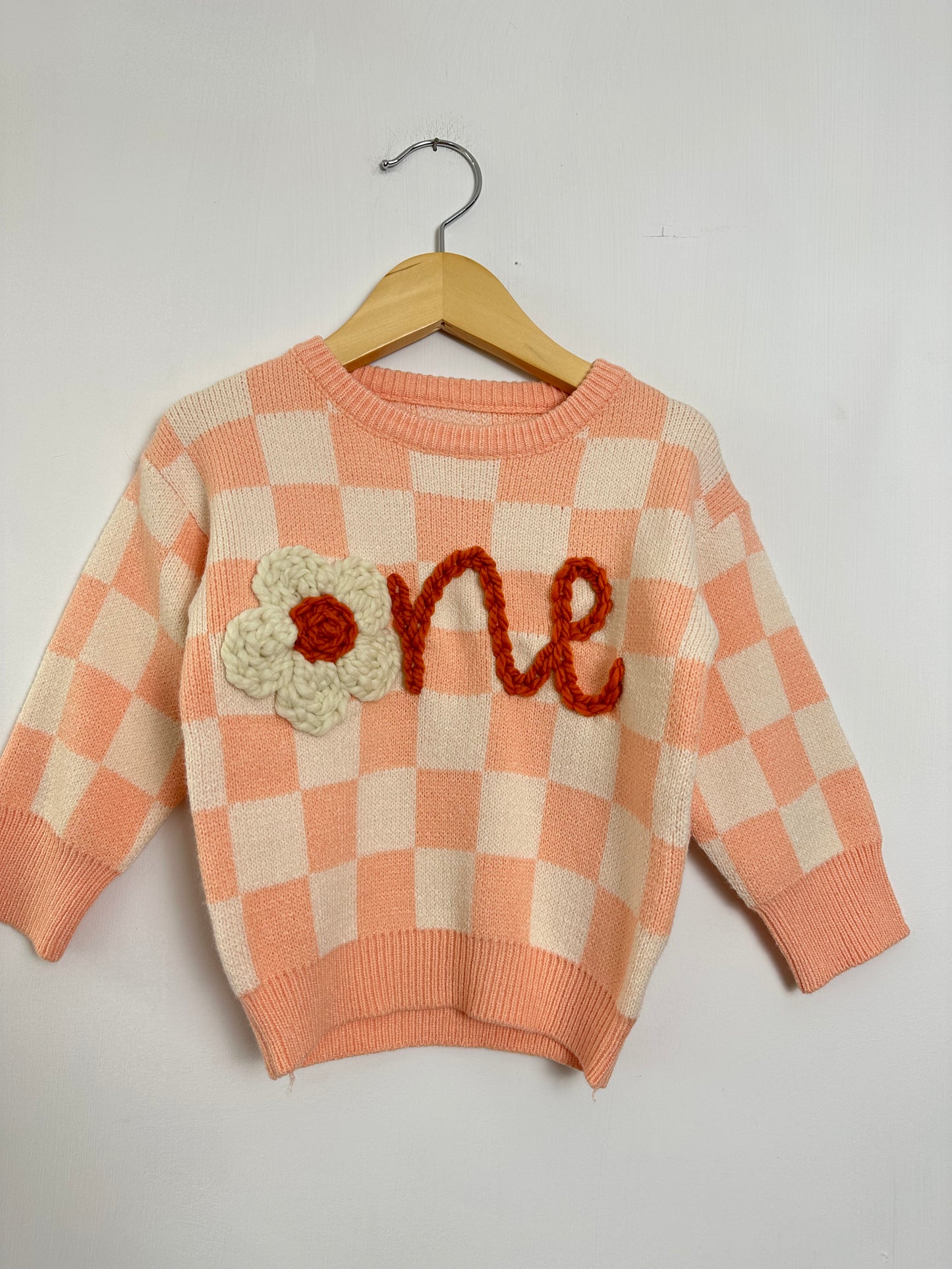 RTS 18-24 months pink check w/ โ๐ผneโ