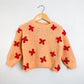RTS 2T peach sweater w/ butterflies