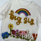 “big sis” white sweater- 5/6 years
