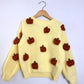 RTS 5/6 years butter sweater w/ pumpkins