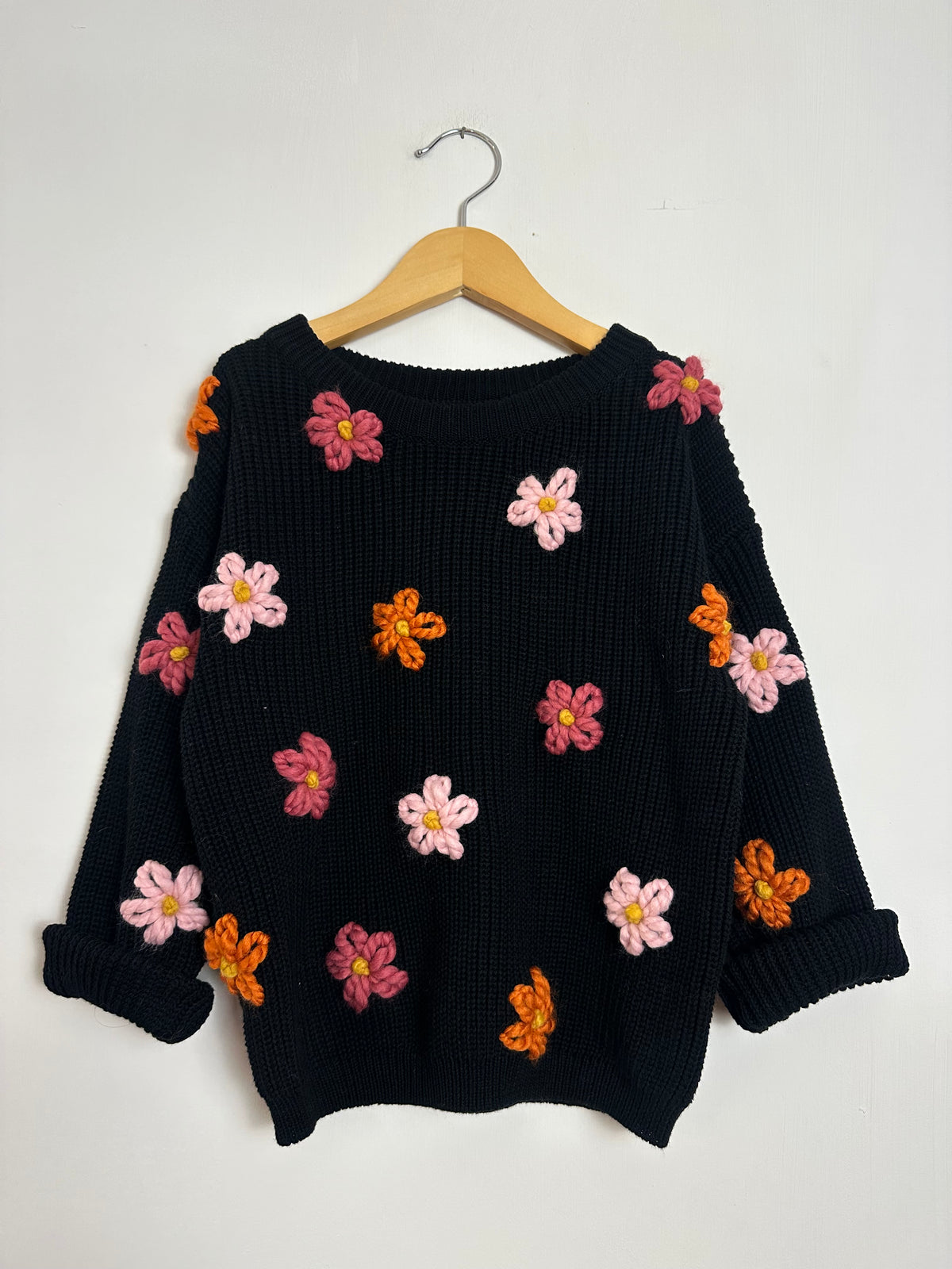 RTS 5-6 years black- with flowers