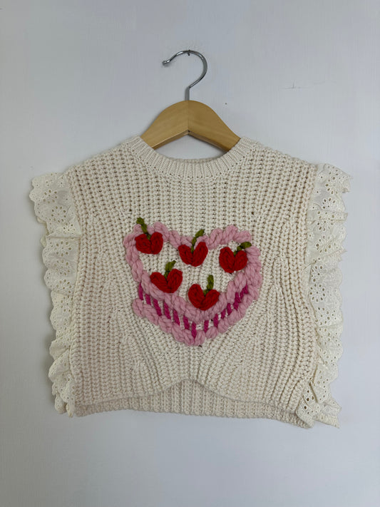 RTS 1/2 years vintage cake- knit vest