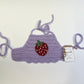 RTS 0-3 months crocheted top w/ strawberry