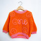 RTS 12-24 months sherbet sweater "one smiley baby theme"