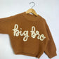 RTS 12-24 mo. camel sweater w/ “big bro”
