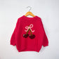 RTS 3-4T strawberry w/ heart cherries