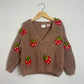 strawberry cardigan- 2 years