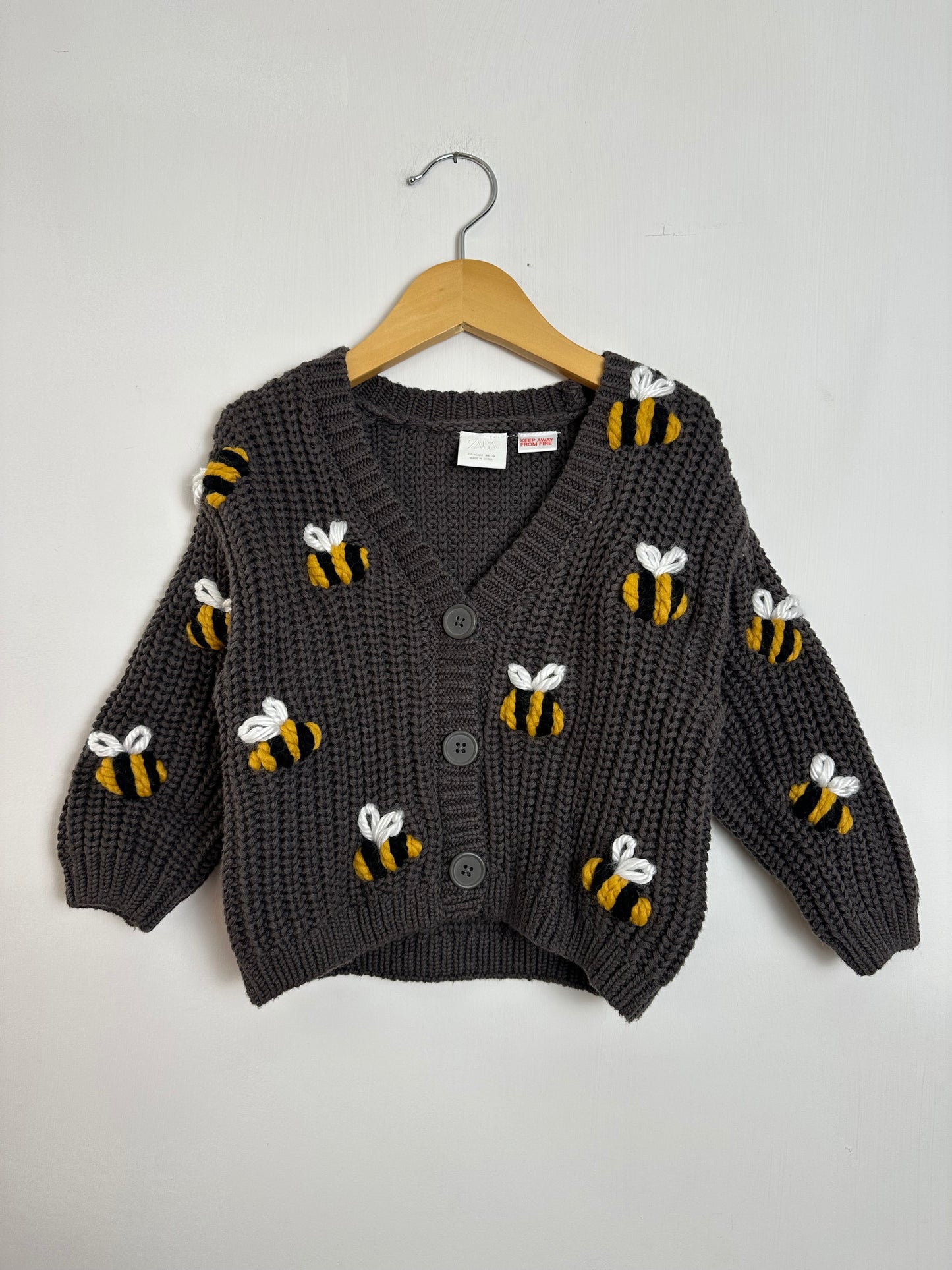 bee cardigan- 1-1/2 year