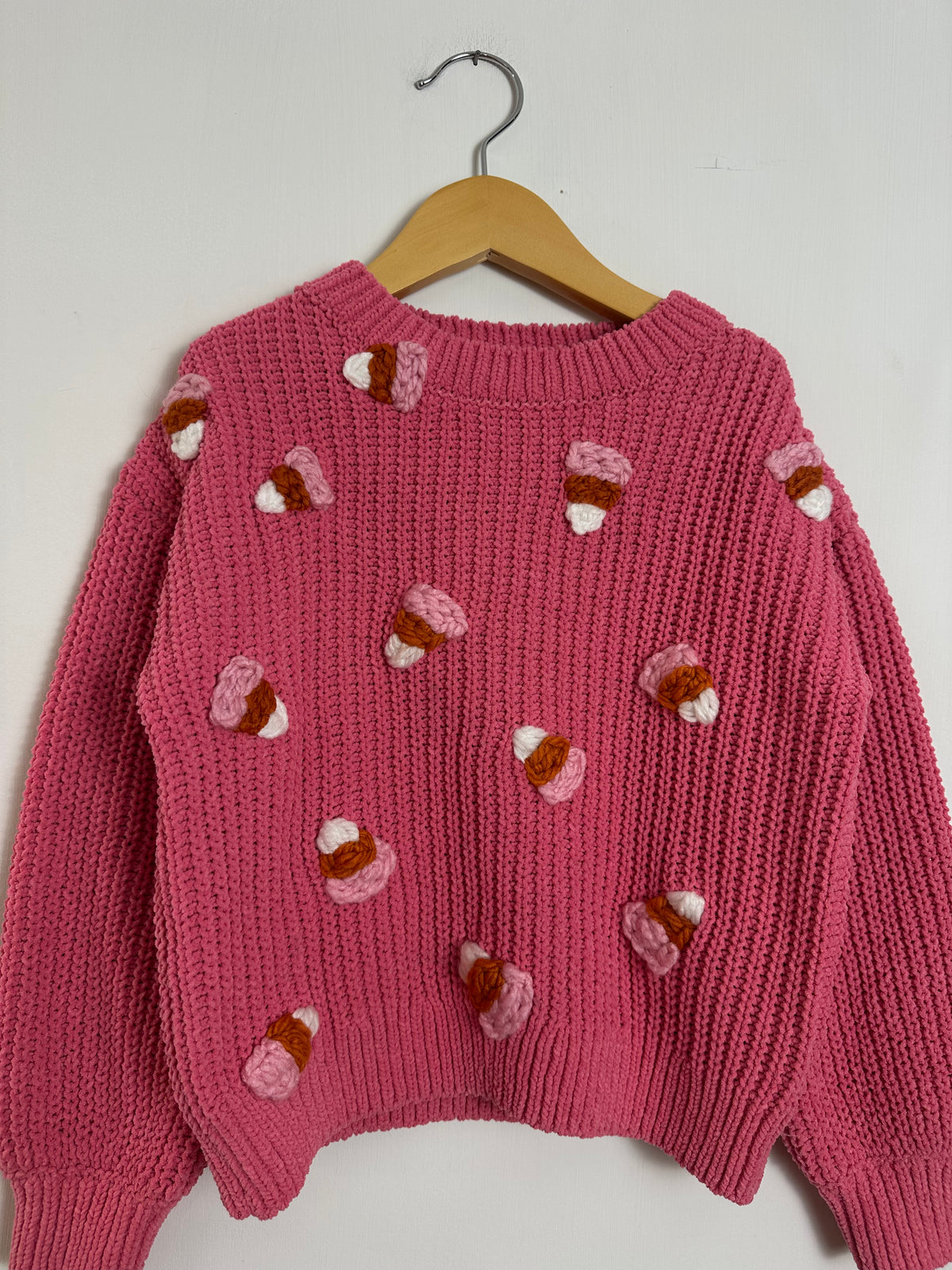 RTS 5-6 years pink- candy corn