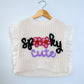 RTS 4/5 years knit vest “spooky cute”