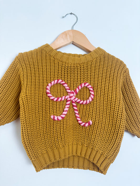 RTS 0-3 mo. dijon with candy cane bow