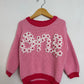 “one” birthday bubblegum sweater- 12-24 mo