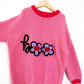 RTS 5/6 years sweater with “b🌸🌸